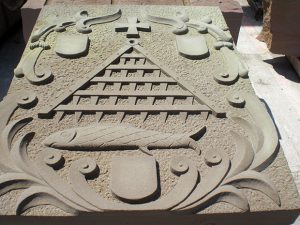 sculpture bas relief en grès sculpteur bruno marson ernolsheim bruche strasbourg