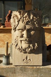 sculpture bachus pierre sculpteur bruno marson ernolsheim bruche strasbourg