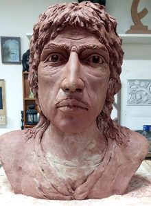 sculpture buste argile sculpteur bruno marson ernolsheim bruche