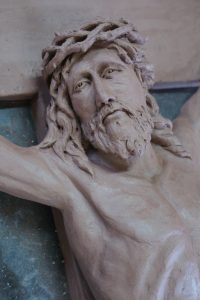 sculpture christ argile