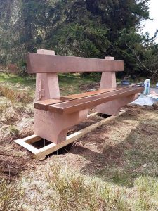 banc-en-grès-Bruno Marson Tailleur de pierre Strasbourg Ernolsheim Bruche